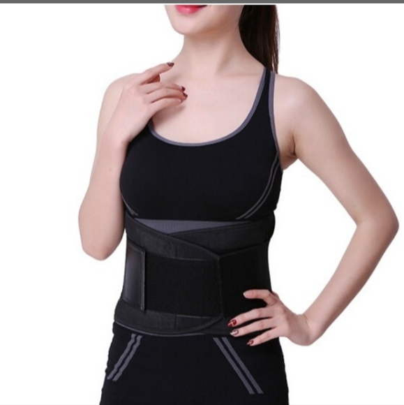 Sport Waist Belt Size Large Adjustable Posture Correction Lumbar Support Brace - Picture 2 of 10